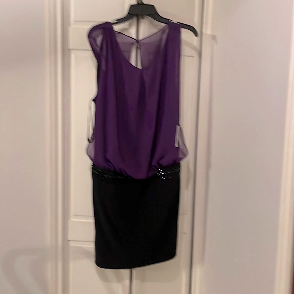 Purple dress , chiffon over top